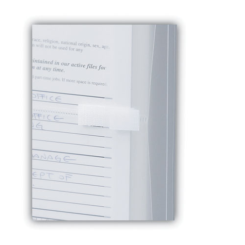 Poly Side-Load Envelopes, Fold-Over Closure, 9.75 x 11.63, Clear, 5/Pack