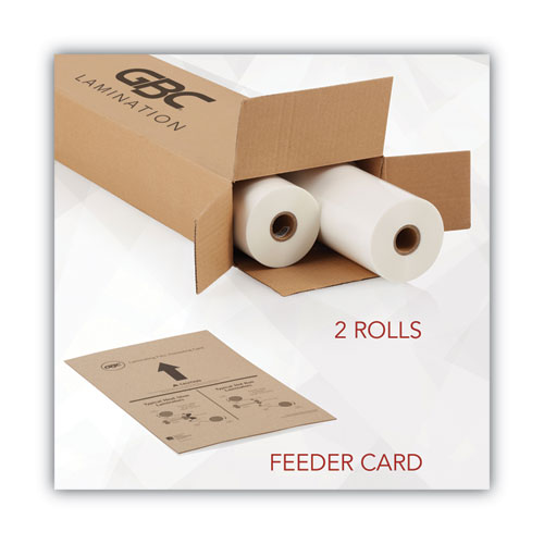 Image of NAP-Lam I Roll Film, 1.5 mil, 18" x 500 ft, Gloss Clear, 2/Box