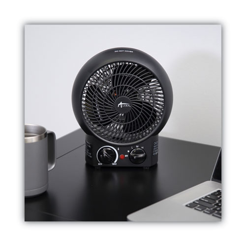 Image of Alera® Heater Fan, 1,500 W, 8.25 X 4.37 X 9.5, Black