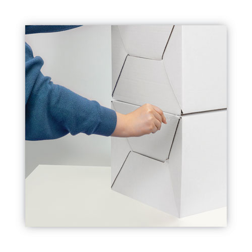 Image of Bankers Box® Stor/Drawer Steel Plus Extra Space-Savings Storage Drawers, Letter Files, 14" X 25.5" X 11.5", Kraft/Green, 6/Carton