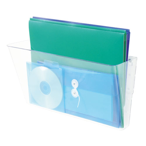 Image of Stackable DocuPocket Wall File, Legal Size, 16.25" x 4" , Clear