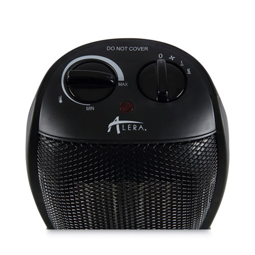 Image of Alera® Ceramic Heater, 1,500 W, 7.12 X 5.87 X 8.75, Black