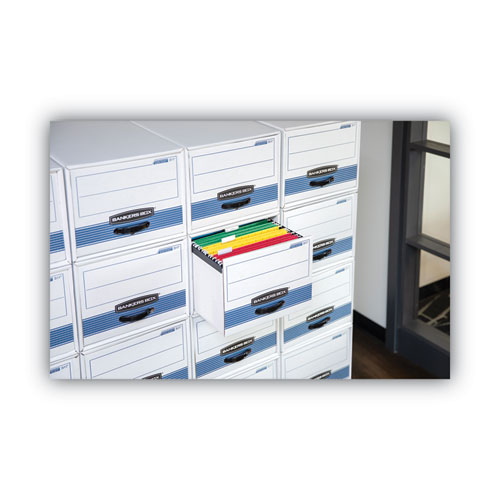 STOR/DRAWER STEEL PLUS Extra Space-Savings Storage Drawers, Letter Files, 14" x 25.5" x 11.5", Kraft/Green, 6/Carton