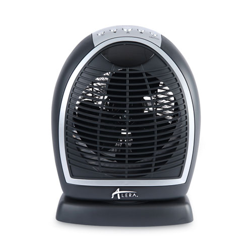 Digital Fan-Forced Oscillating Heater, 1500W, 9.25" x 7" x 11.75", Black