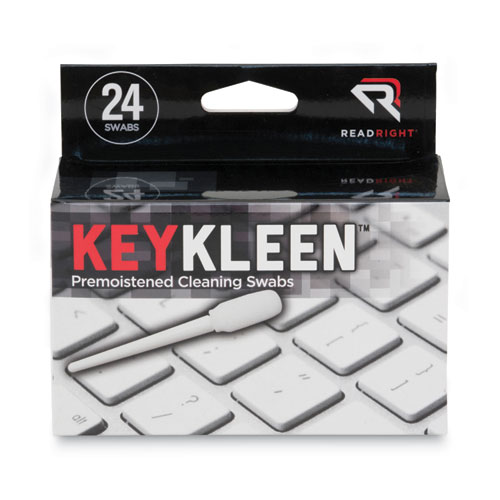 KeyKleen Premoistened Cleaning Swabs, 24/Box