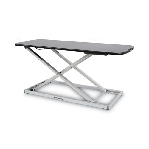 AdaptivErgo Laptop Lifting Workstation, 31.25" x 12.63" x 1.38" to 16", Black/Silver