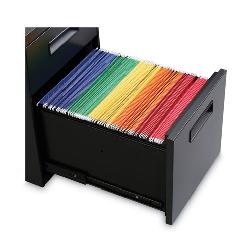 Image of Alera® File Pedestal, Left Or Right, 2-Drawers: Box/File, Legal/Letter, Charcoal, 14.96" X 19.29" X 21.65"