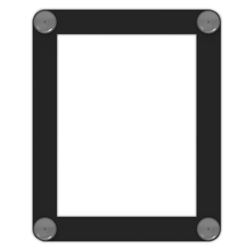 Image of Deflecto® Superior Image Window Display, 8.5 X 11 Insert, Clear/Black