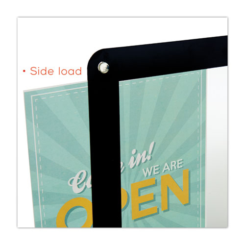 Image of Deflecto® Superior Image Window Display, 8.5 X 11 Insert, Clear/Black