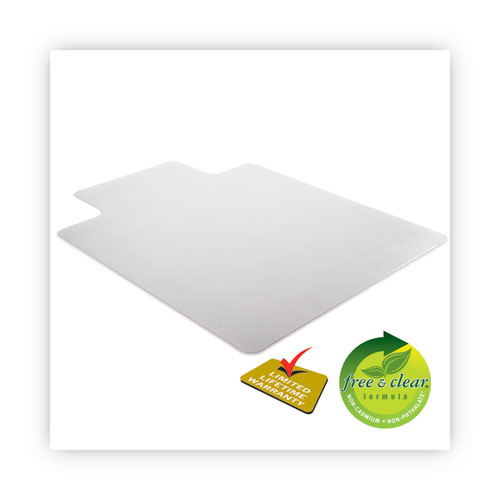 Image of Deflecto® Supermat Frequent Use Chair Mat, Med Pile Carpet, Roll, 36 X 48, Lipped, Clear