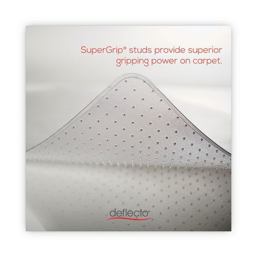 Image of Deflecto® Supermat Frequent Use Chair Mat, Med Pile Carpet, Roll, 46 X 60, Rectangle, Clear