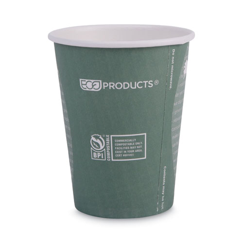 Image of Eco-Products® World Art Renewable And Compostable Hot Cups, 12 Oz, 50/Pack, 20 Packs/Carton