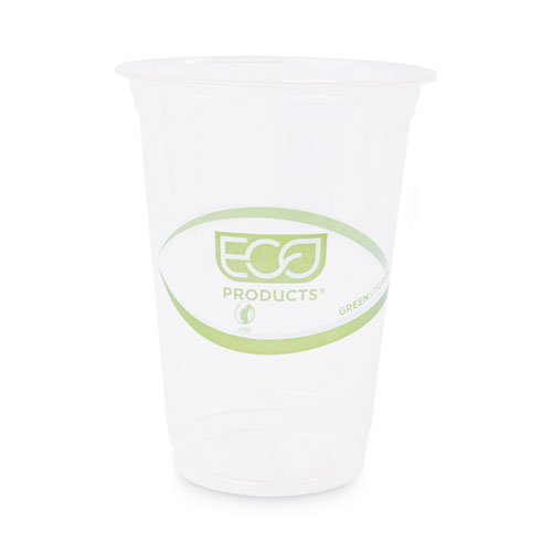 Eco-Products® Greenstripe Renewable And Compostable Cold Cups, 16 Oz, Clear, 50/Pack, 20 Packs/Carton