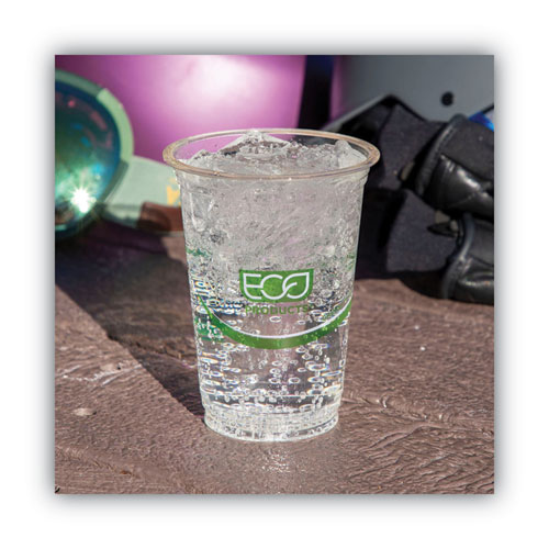 Image of Eco-Products® Greenstripe Renewable And Compostable Cold Cups, 16 Oz, Clear, 50/Pack, 20 Packs/Carton
