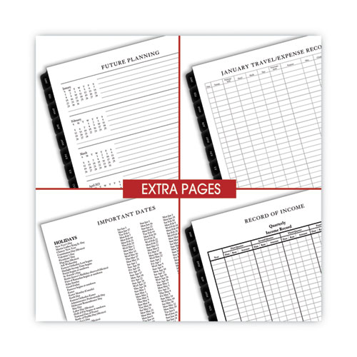 Executive Weekly/Monthly Planner Refill with Hourly Appointments, 8.75 x 6.88, White Sheets, 12-Month (Jan to Dec): 2024