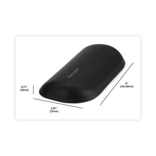 Image of ErgoSoft Wrist Rest for Standard Mouse, 8.7 x 7.8, Black