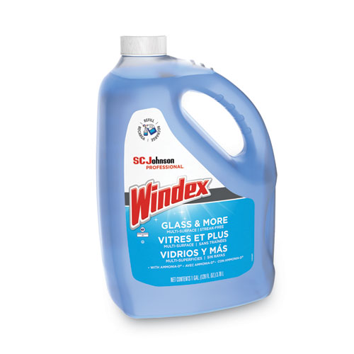 Image of Windex® Glass Cleaner With Ammonia-D, 1 Gal Bottle