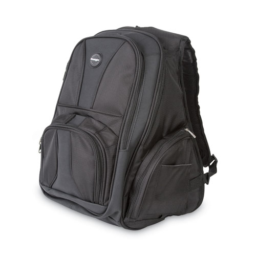 Kensington® Contour Laptop Backpack, Fits Devices Up To 17", Ballistic Nylon, 15.75 X 9 X 19.5, Black