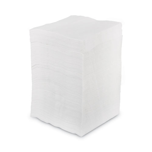 1/4-Fold Lunch Napkins, 1-Ply, 12" x 12", White, 6000/Carton