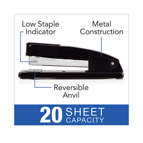 Commercial Desk Stapler Value Pack, 20-Sheet Capacity, Black