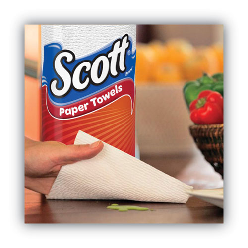 Image of Scott® Choose-A-Sheet Mega Kitchen Roll Paper Towels, 1-Ply, 7.31 X 11, White, 102/Roll, 15 Rolls Carton
