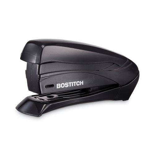 Image of Bostitch® Inspire Spring-Powered Half-Strip Compact Stapler, 15-Sheet Capacity, Black