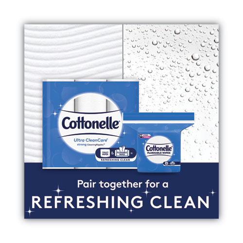 Image of Fresh Care Flushable Cleansing Cloths, 1-Ply, 5 x 7.25, White, 168/Pack, 8 Packs/Carton
