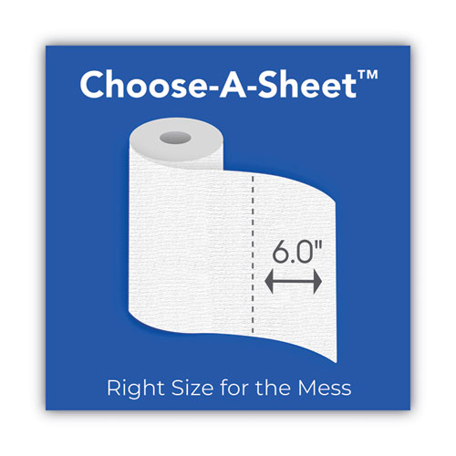 Choose-A-Sheet Mega Kitchen Roll Paper Towels, 1-Ply, 7.31 x 11, White, 102/Roll, 15 Rolls Carton