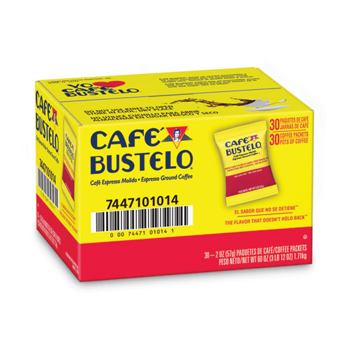 Image of Cafã© Bustelo Coffee, Espresso, 2Oz Fraction Pack, 30/Carton