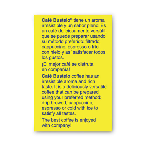 Image of Cafã© Bustelo Coffee, Espresso, 10 Oz Brick Pack, 24/Carton