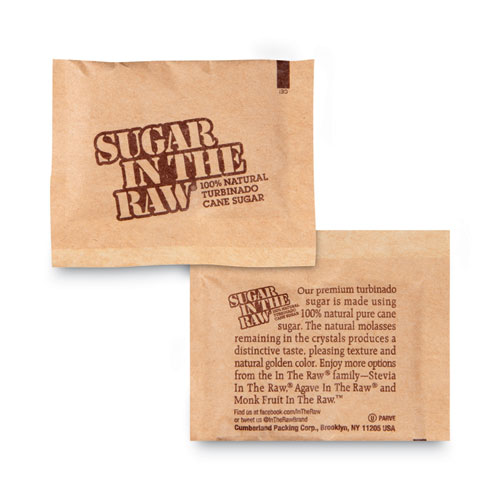 Image of Sugar In The Raw Sugar Packets, 0.2 Oz Packets, 200 Packets/Box, 2 Boxes/Carton