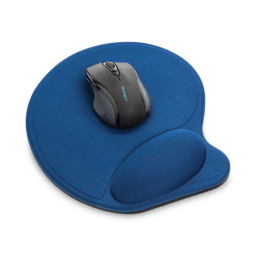 Image of Wrist Pillow Extra-Cushioned Mouse Support, 7.9 x 10.9, Blue