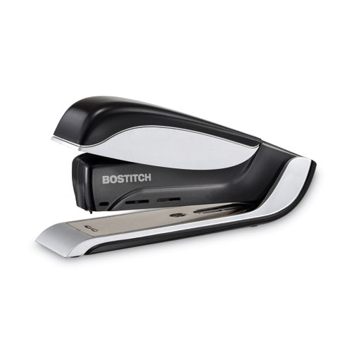 Bostitch® Spring-Powered Premium Desktop Stapler, 25-Sheet Capacity, Black/Silver