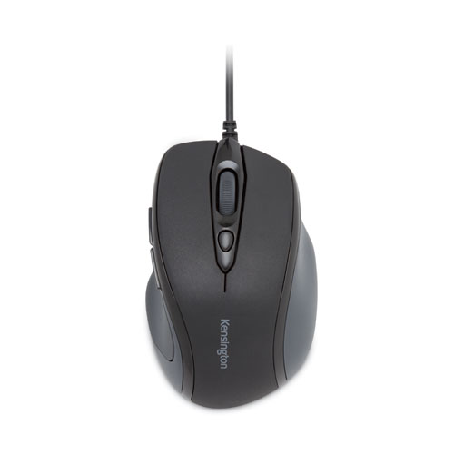 Image of Kensington® Pro Fit Wired Mid-Size Mouse, Usb 2.0, Right Hand Use, Black