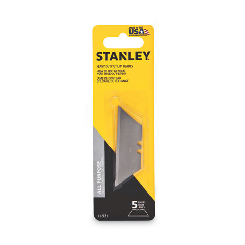 Image of Stanley® Heavy-Duty Utility Knife Replacement Blade, 5/Pack