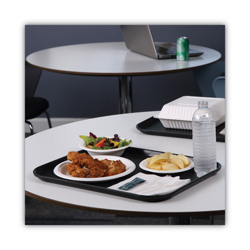 Image of Boardwalk® Bagasse Dinnerware, Plate, 10" Dia, White, 500/Carton