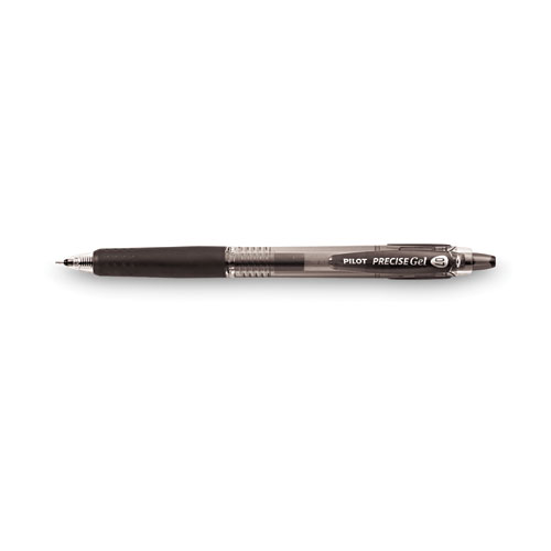 Image of Pilot® Precise Gel Begreen Gel Pen, Retractable, Fine 0.7 Mm, Black Ink, Black Barrel, Dozen