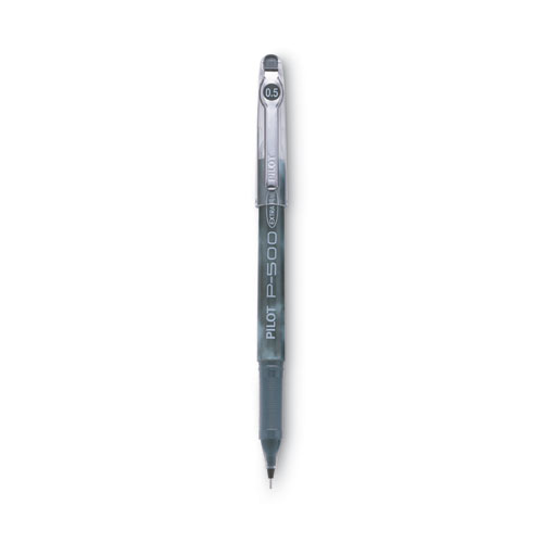 Pilot® Precise P-500 Gel Pen, Stick, Extra-Fine 0.5 mm, Black Ink, Black Barrel, Dozen