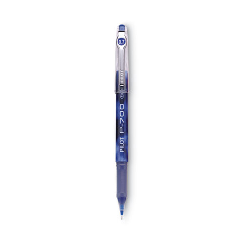Precise P-700 Gel Pen, Stick, Fine 0.7 mm, Blue Ink, Blue Barrel, Dozen