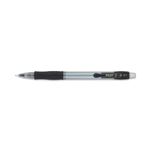 Image of Pilot® G2 Mechanical Pencil, 0.7 Mm, Hb (#2.5), Black Lead, Clear/Black Accents Barrel, Dozen