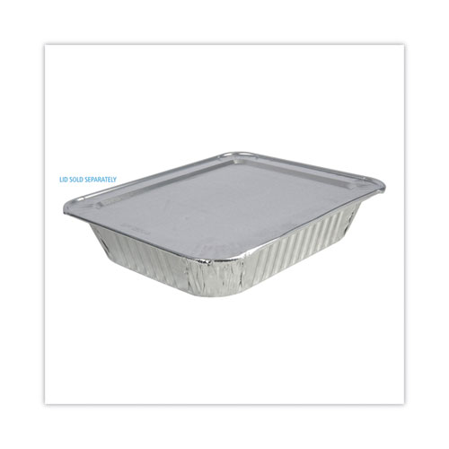 Aluminum Steam Table Pans, Half-Size Deep—128 oz., 2.56" Deep, 10.38 x 12.75, 100/Carton