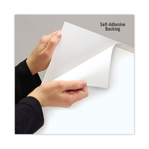 WallMates Self-Adhesive Dry Erase Weekly Planning Surfaces, 18 x 24, White/Gray/Orange Sheets, Undated