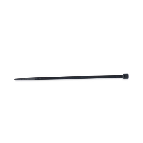 Image of Nylon Cable Ties, 4 x 0.06, 18 lb, Black, 1,000/Pack