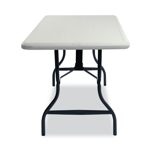 Image of Iceberg Indestructable Industrial Folding Table, Rectangular Top, 1,200 Lb Capacity, 96W X 30D X 29H, Platinum