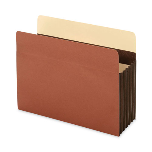 Image of Universal® Redrope Expanding File Pockets, 7" Expansion, Letter Size, Brown, 5/Box