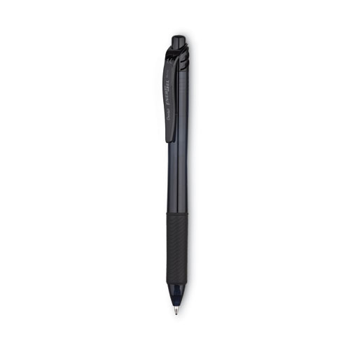 Image of EnerGel-X Gel Pen, Retractable, Bold 1 mm, Black Ink, Smoke Barrel, Dozen