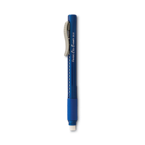2x Clear Pentel Mechanical Clic Eraser Pen Style CLICKER Retractable Thin  ZE81