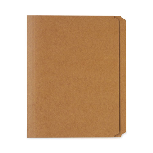 Image of Universal® Reinforced Kraft Top Tab File Folders, Straight Tabs, Letter Size, 0.75" Expansion, Brown, 100/Box