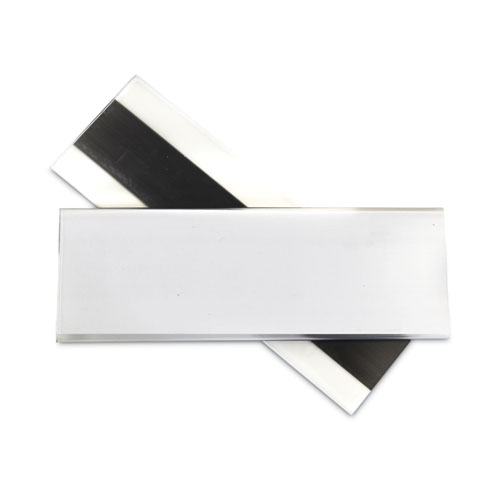 Image of C-Line® Hol-Dex Magnetic Shelf/Bin Label Holders, Side Load, 2 X 6, Clear, 10/Box