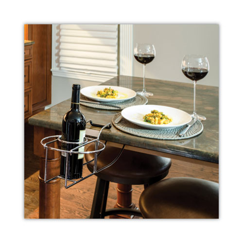 Wine By Your Side, Steel Frame/Red Wine Adapter/Ice Bucket, 161.06 cu in, Stainless Steel